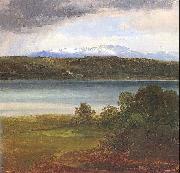 Christian Ernst Bernhard Morgenstern, View across Lake Starnberg to the Benedikte